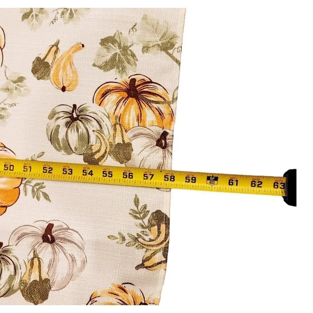 Thanksgiving Fall Pumpkin Autumn Harvest Tablecloth Beautiful Fabric 58